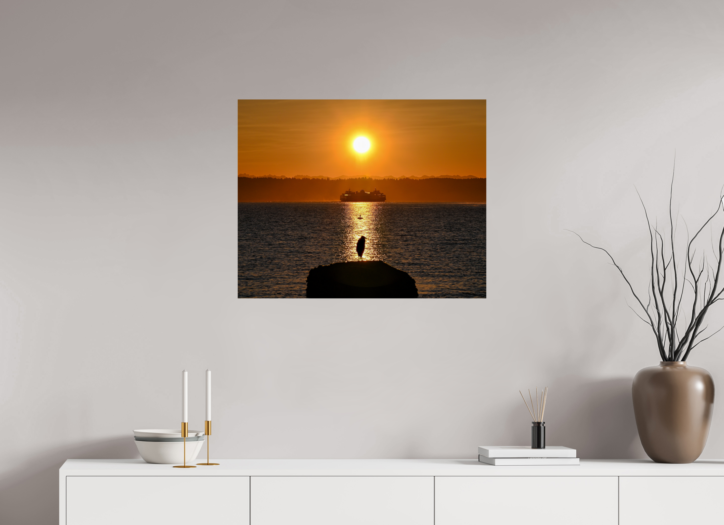 30 x 24″, Quality Photo Print On Fuji Crystal DP II Paper Sunrise on Tide Rock
