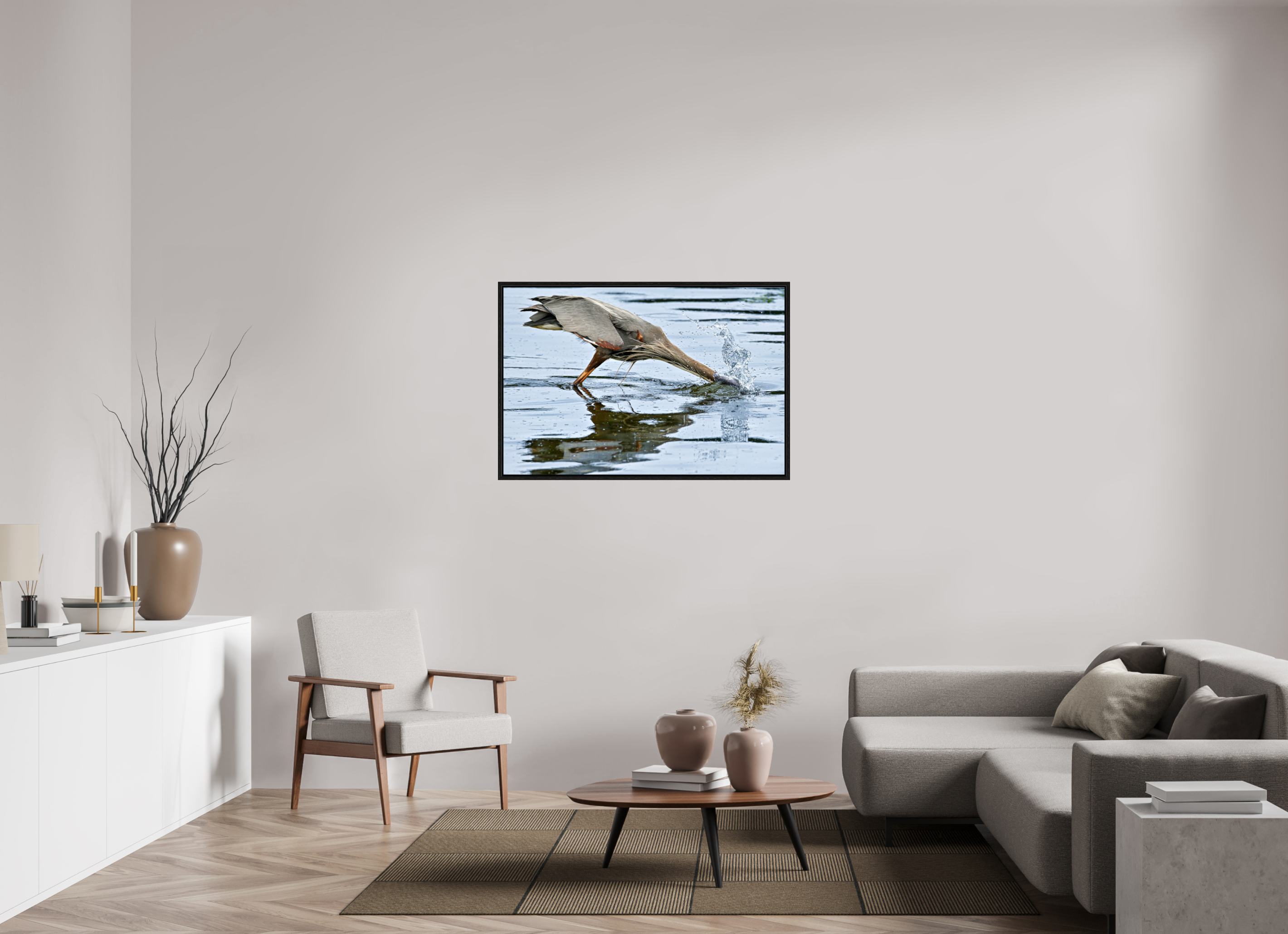45 x 30″, Floater Frame The Plunge