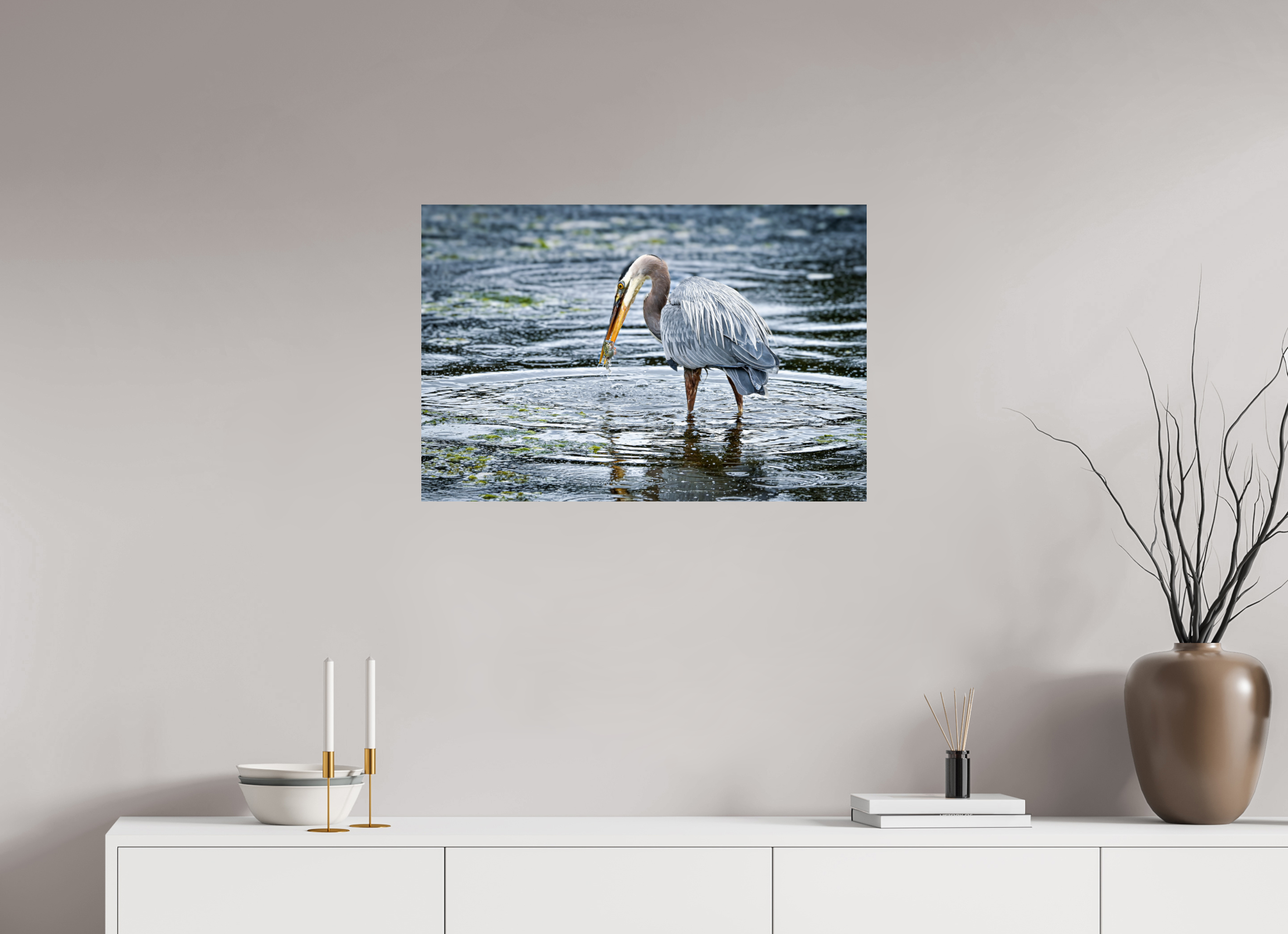 30 x 20″, Photo Print on Aluminum Backing Surprised Dinner