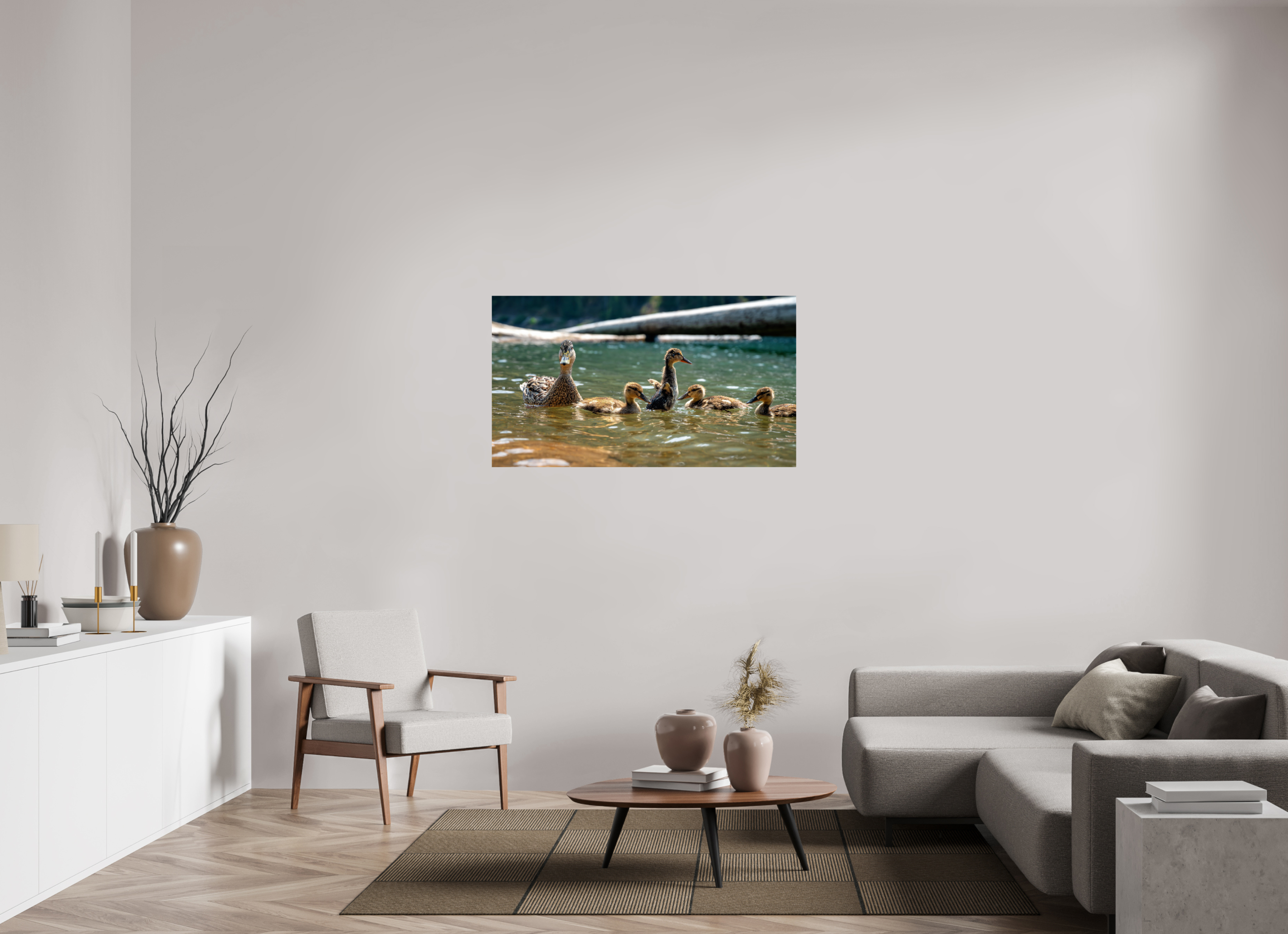 49 x 27.6″, Photo Print On Fuji Crystal DP II Ducklings These Days.