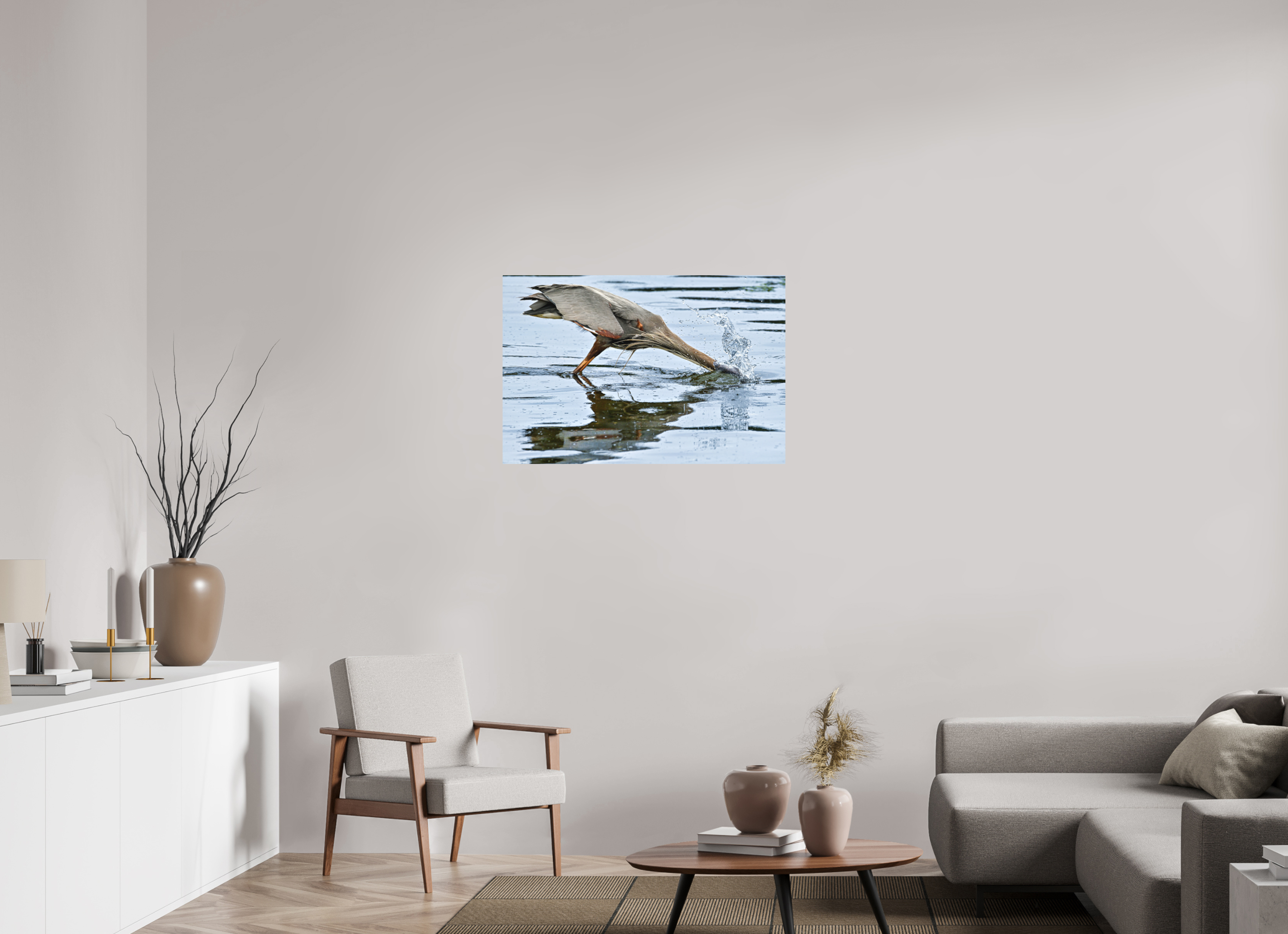 36 x 24″, Direct Print on Aluminum with mounting hardware included. The Plunge