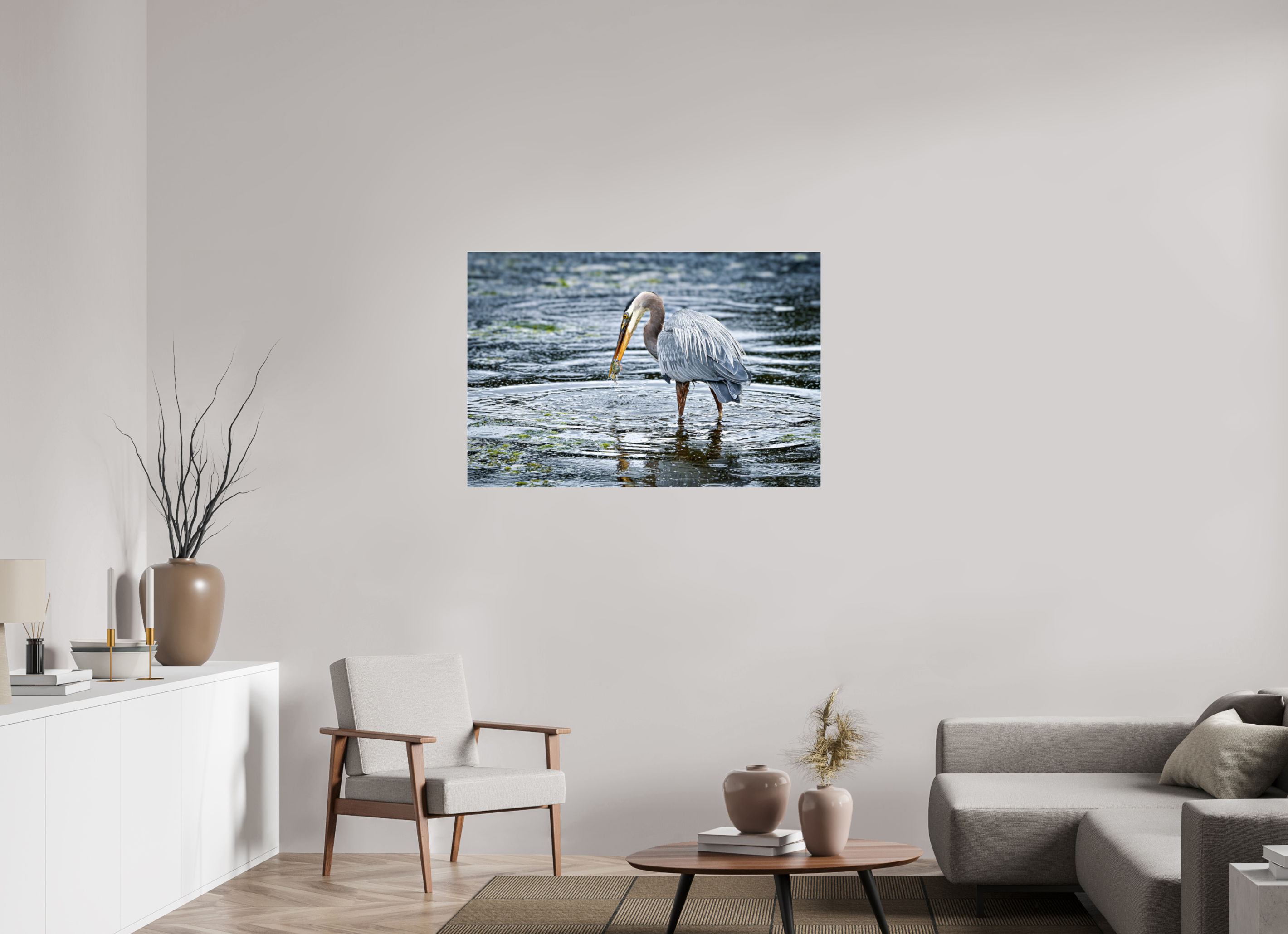 45 x 30″, Photo Mounted Under Acrylic Glass Surprised Dinner