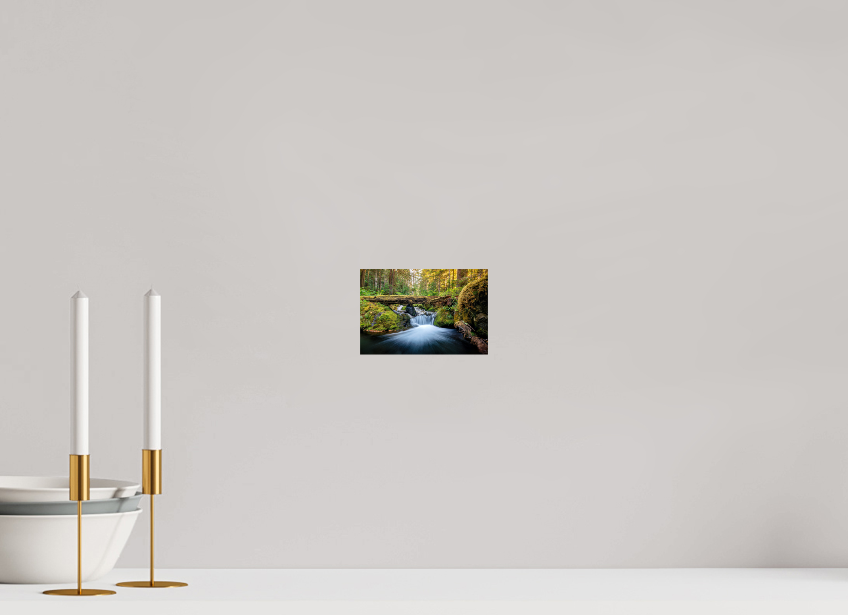 6 x 4″, Photo Print on Aluminum Backing Falls on the Quilcene River
