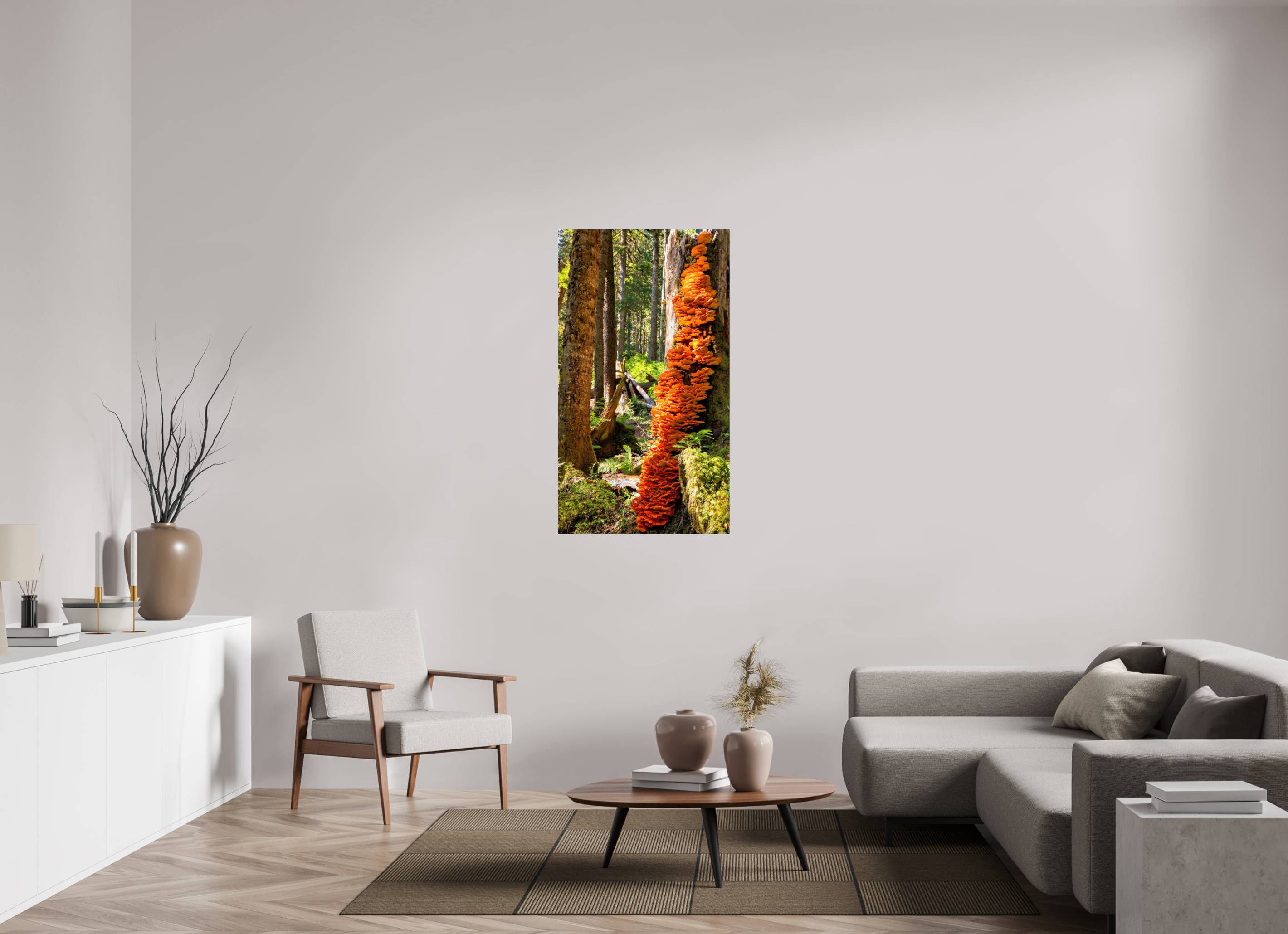 27.6 x 49″, Photo Print On Fuji Crystal DP II Flaming Stump